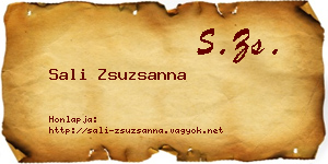 Sali Zsuzsanna névjegykártya